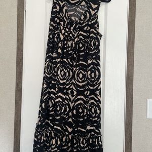 Women’s XL black and nude sleeveless dress